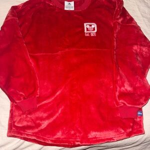 Red Plush Disney Sweatshirt